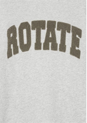 Iris heavy crewneck sweat Light Grey Melange ROTATE SUNDAY